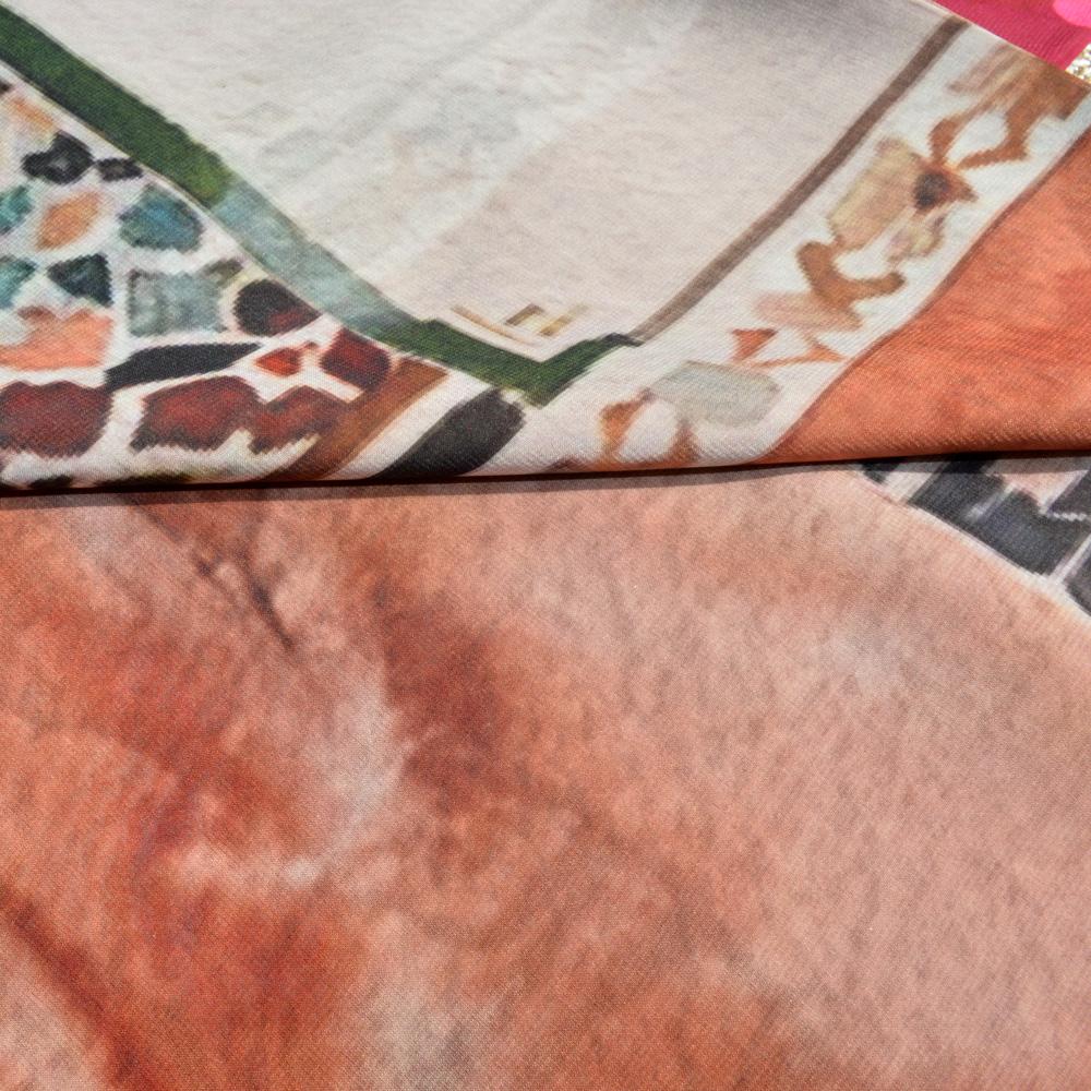 BBD BOUTIQUE — Sessiz Avlu No.3-Watercolor Botanik Desenli Pareo