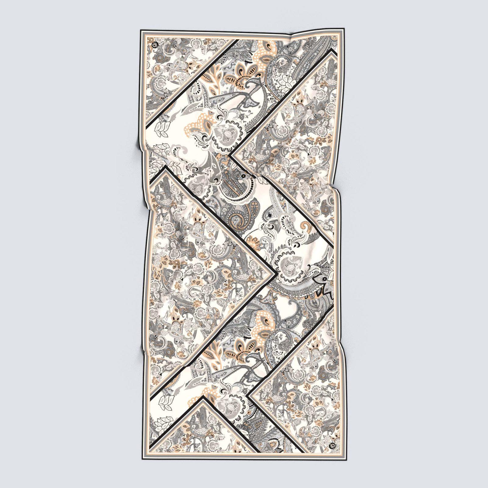 BBD BOUTIQUE — Doğanın Harman Dansı-Patchwork Paisley Desen Şal
