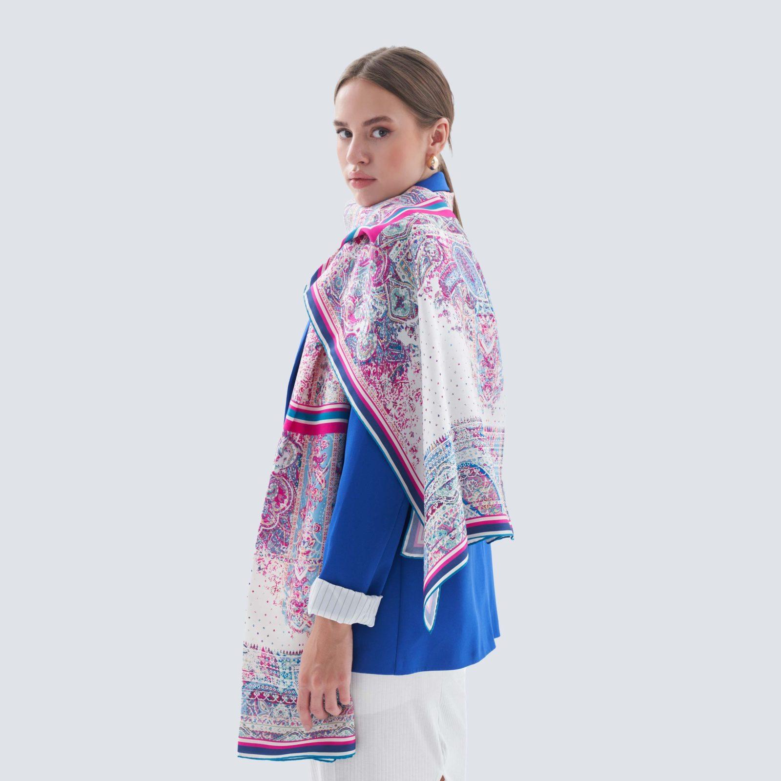 BBD BOUTIQUE — Pastel Rüyası-Paisley Desenli Pembe Şal