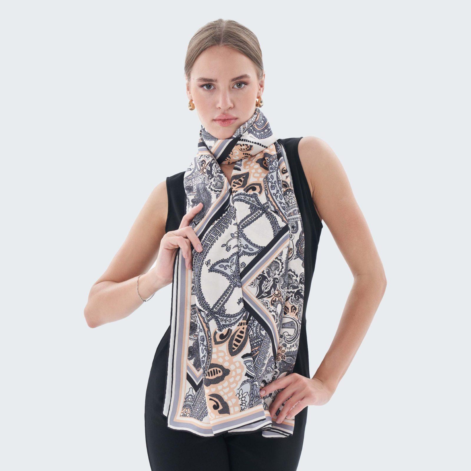 BBD BOUTIQUE — Doğanın Harman Dansı-Patchwork Paisley Desen Şal