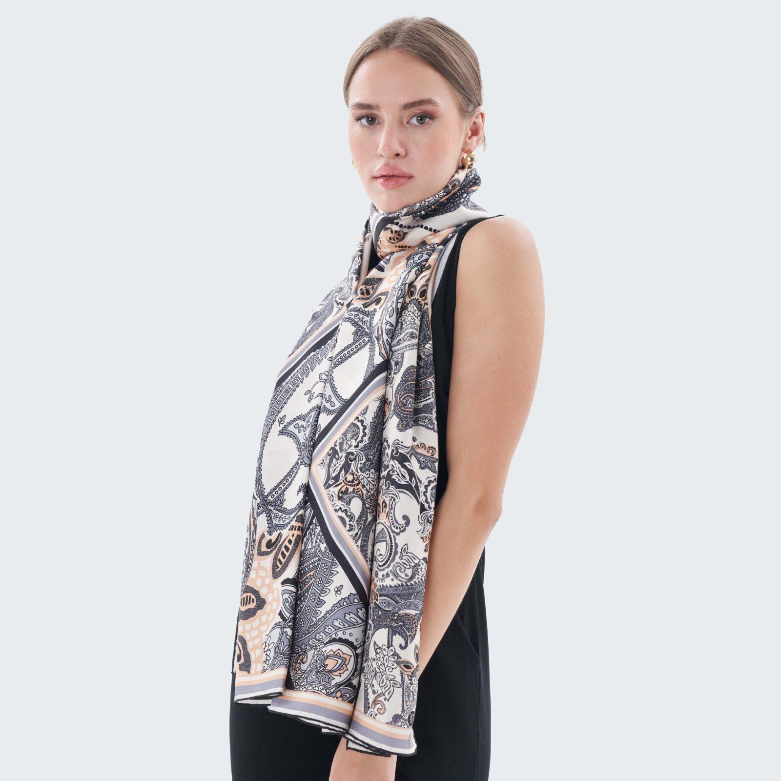 BBD BOUTIQUE — Doğanın Harman Dansı-Patchwork Paisley Desen Şal